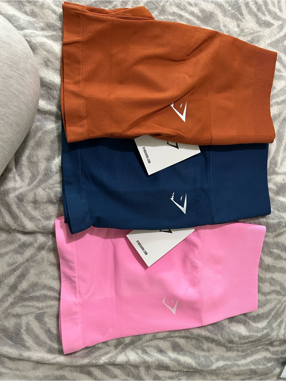 Gymshark Kids Shorts in Pink, Navy & Rust